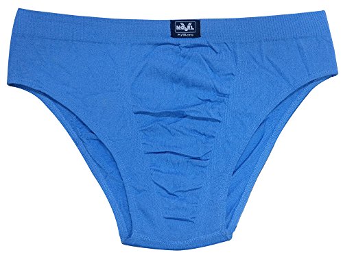 Image of Bralux Mens Briefs Combed Cotton Solid Underwear Combo Set with Soft Concealed Waistband