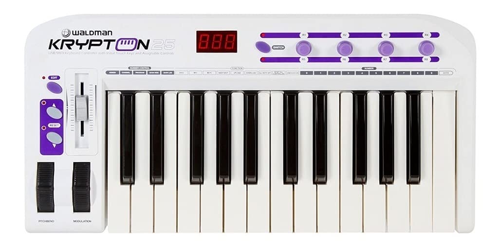Controlador Waldman Krypton 25 Teclas Sensitivas USB MIDI | Amazon