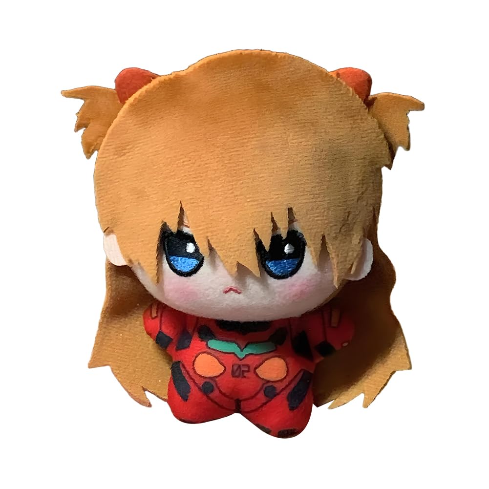 Zhongkaihua Asuka Langley Soryu Plush Pendant Anime Figure Soft Stuffed 10CM Cute Pendants Gifts Collection Decorations
