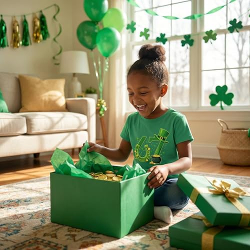 Image of Kids St. Patrick's Day Shirt Boys and Girls Green T-Shirt Clothing 4-12 Years