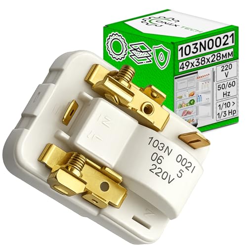 Relé de Arranque con el Código Original 103N0021 para Danfoss con Protección del Motor Compressor de Frigorifico - Garantía de 5 Años - ONIX TECH