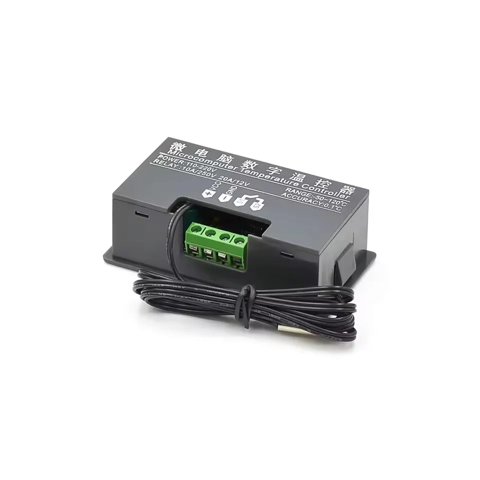 W3230 cyfrowy termostat z wyświetlaczem LED, 12 V, 24 V, AC, 110-220 V, czujnik 20 A, regulacja temperatury z przyrządem do sterowania ogrzewaniem/chłodzeniem
