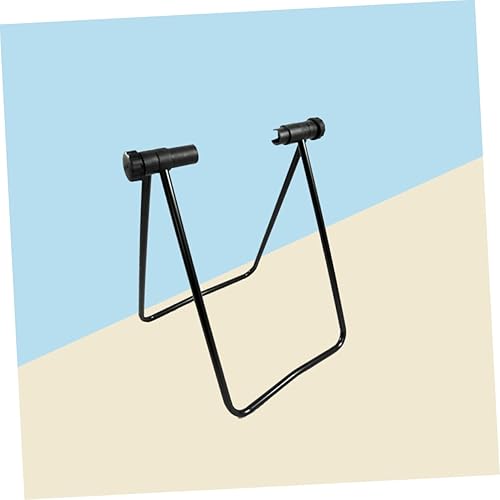 Miniatura 5 de Kisangel Soporte de bicicleta de piso plegable para bicicleta vertical, soporte triangular para bicicleta de carretera, soporte para reparación de