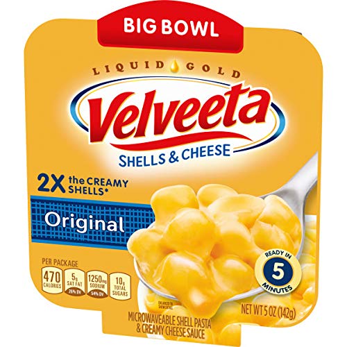 Miniatura 3 de Velveeta Original Shells & Cheese 5 oz. Tazón apto para microondas (paquete de 2)