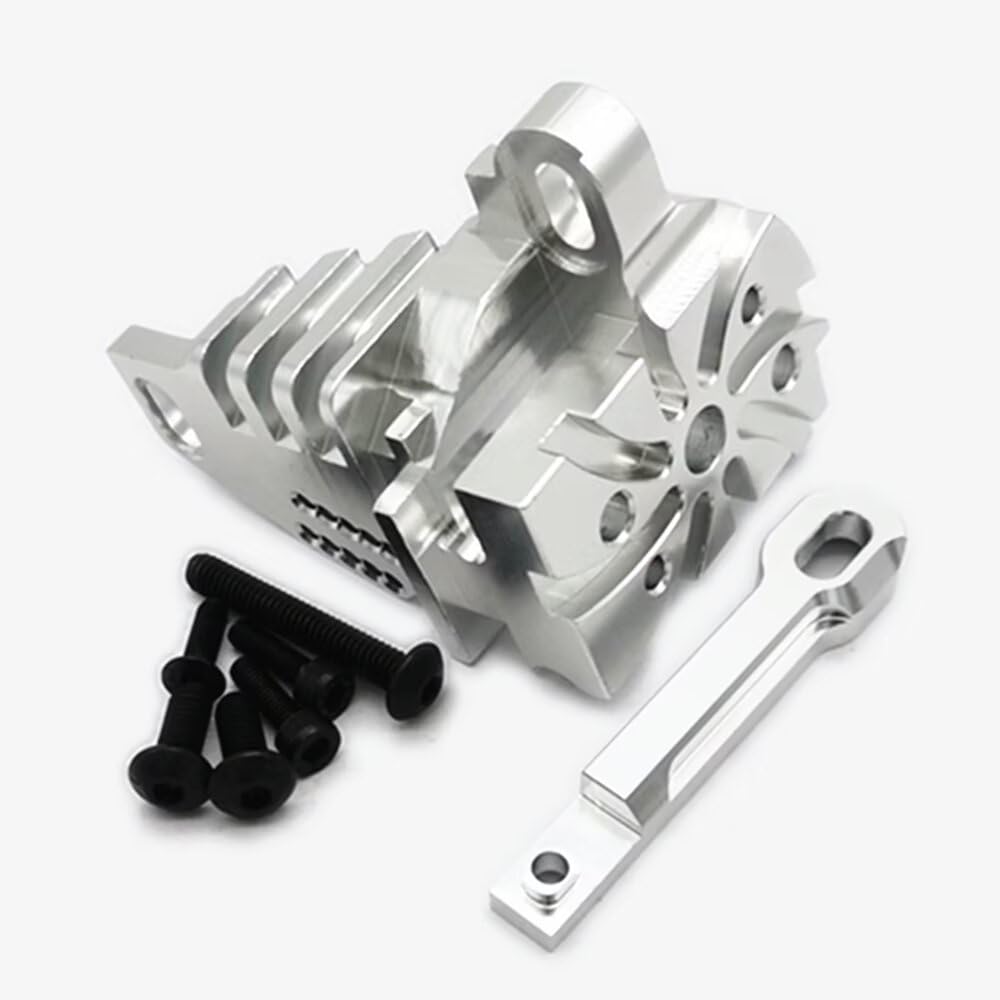 Aluminum Motor Mount with Heat Sink Fins Silver for Traxxas 1/7 UDR Unlimited Desert Racer 8560