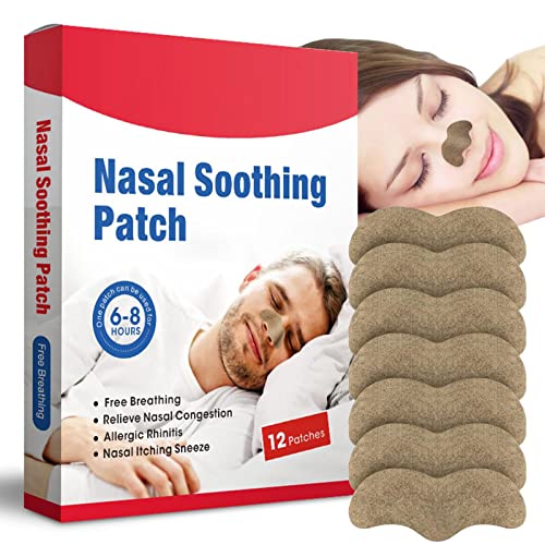 Raxove Tira para la respiración de la nariz – Tiras nasales para ronquidos mejor,12 count funciona instantáneamente para mejorar el sueño, reducir los ronquidos, aliviar la congestión nasal debida