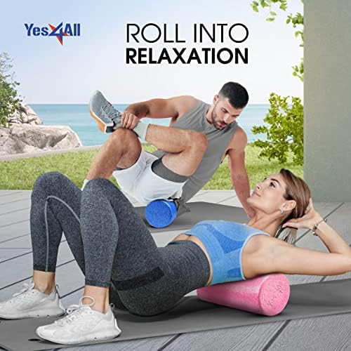 Yes4All EPP Exercise Foam Roller – Extra Firm High Density Foam Roller – Best for Flexibility and Rehab Exercises (18 inch, Black) — view 7