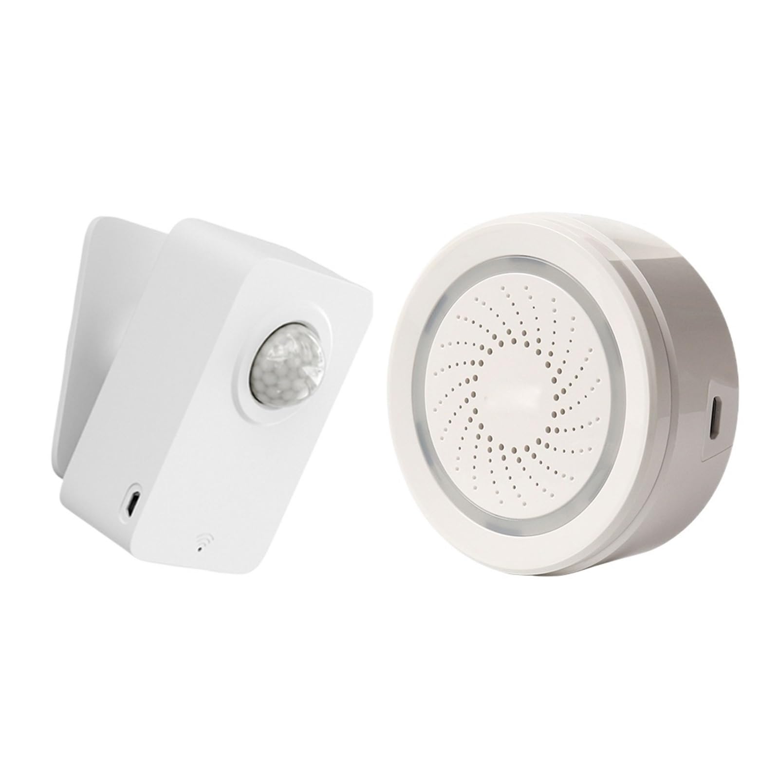 Alarma Inteligente, Detector de Sensor movimiento, sensores alarma escena inteligentes rutina Creat con soporte ajustable(PIR Siren Kit)