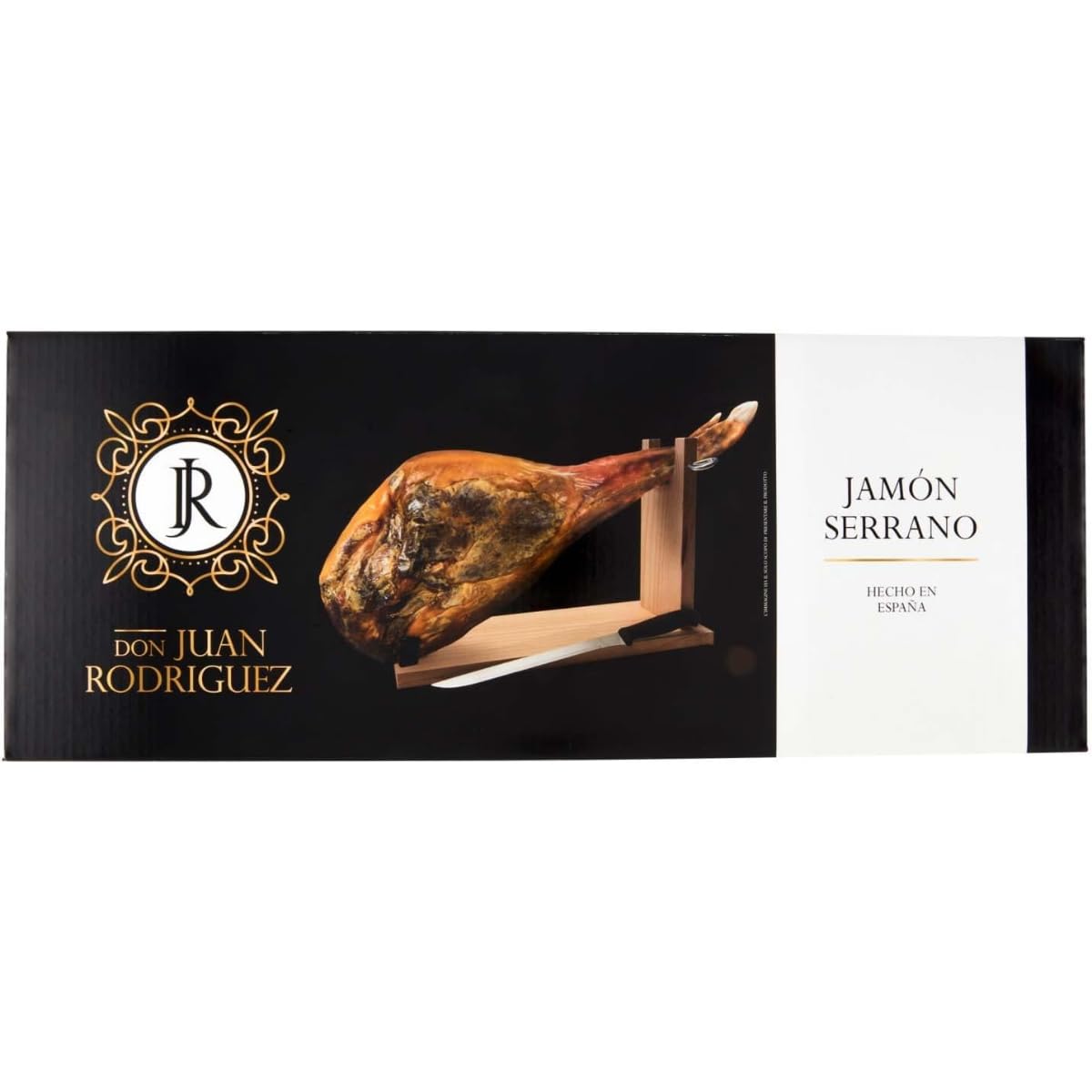 Don Juan Rodriguez Jamon Serrano 12 Mesi Confezione Con Morsa E Coltello, 6500g