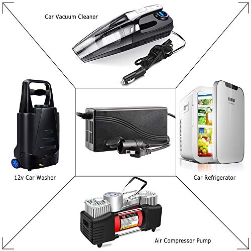 Acekit 180W Ac To Dc Converter 110V 220V To 12V Car Cigarette Lighter Socket Ac Dc Power Supply Adapter 12V 15A For Air Compressor Tire Inflator Refrigerator And Other 12V Devices Under 180W #TOP5