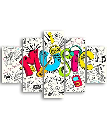 Tableau Word en MDF haute densité Homemania decoration murale musique