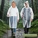 Yixker 2 Stück Regenponcho Damen/Herren Festival Wasserdicht,Leichter regenschutz Regencape,Wiederverwendbarer Regenmantel für Festival,Camping,Wandern,An... (Groß, Weiß)