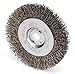 Crimped Wire Wheel Wire Brush, Threaded Arbor