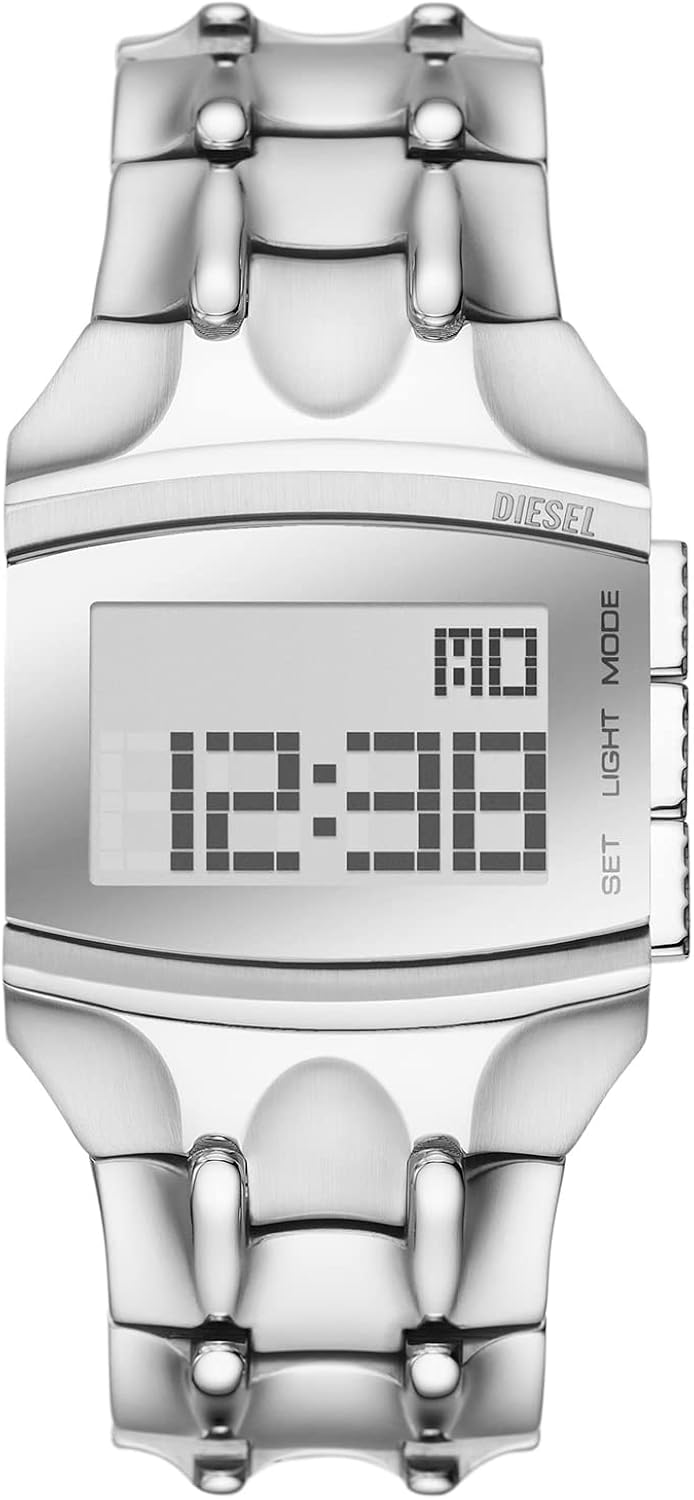 Diesel Orologio da Uomo Croco Digi Digital, Orologio in Acciaio Inossidabile con Cassa da 33 mm Diesel Orologio da Uomo Croco Digi Digital, Orologio in Acciaio Inossidabile con Cassa da 33 mm