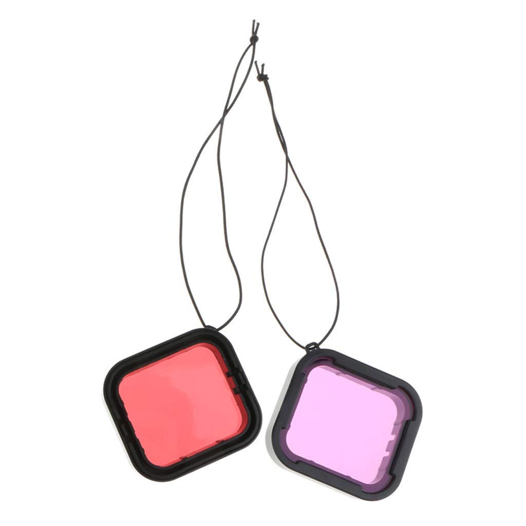 Super Suit Underwater Dive Housing Filter for GoPro Hero 5 - Red & Purple | Filters | Lenses & Filters-image-25