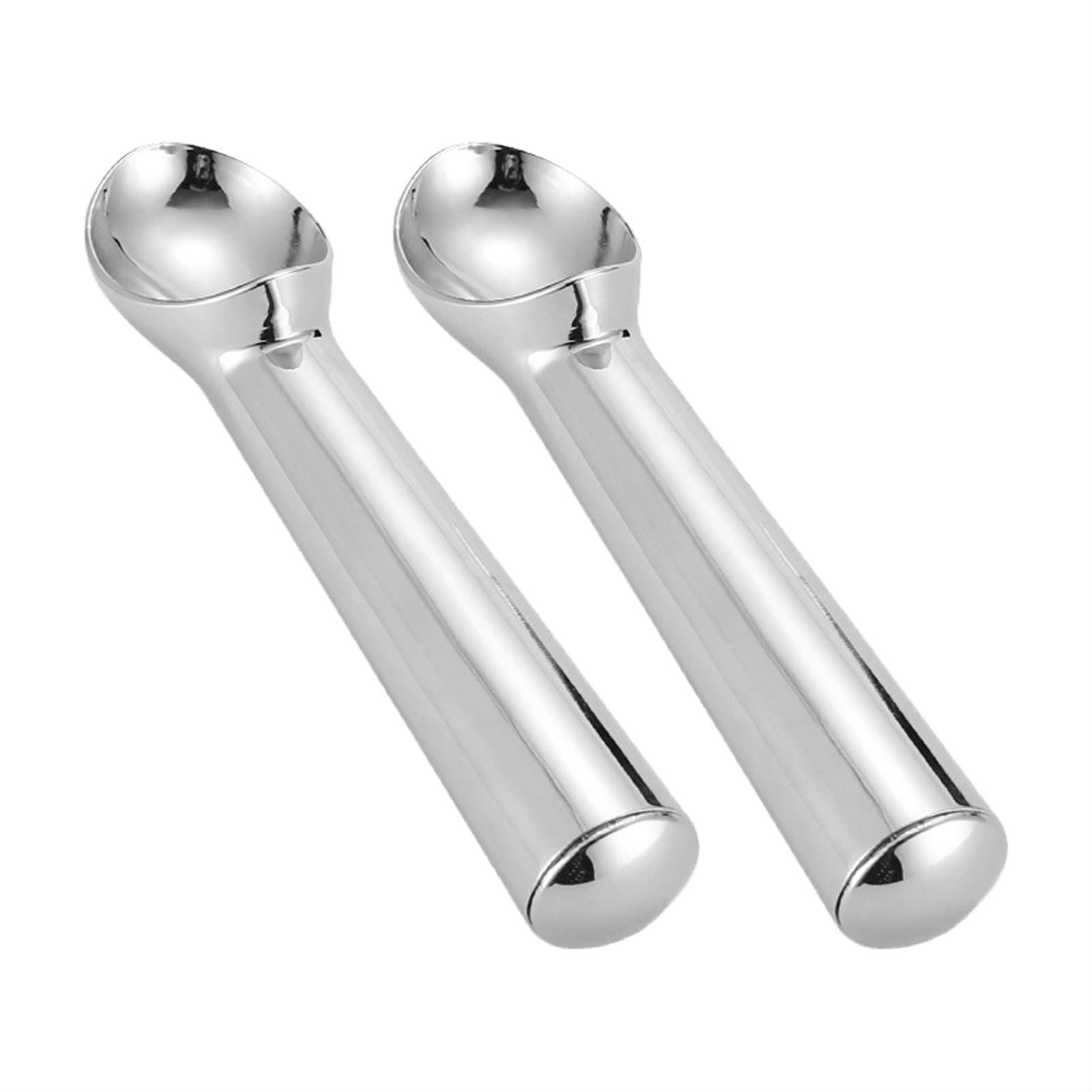 AYCDL Ice Cream Scooper, 2 PCS Ice Cream Scoops Stacks Stainless Steel Ice Cream Digger Non-Stick Fruit Ice Ball Maker Watermelon Ice Cream Spoon Tool,2pcs C,2pcs B