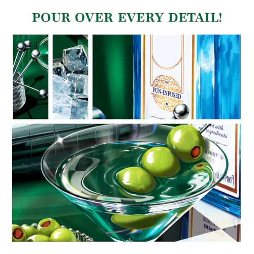 Image of Jigsaw Puzzle 1000 Pieces - The Classic Martini, Cocktail Puzzle for Adults