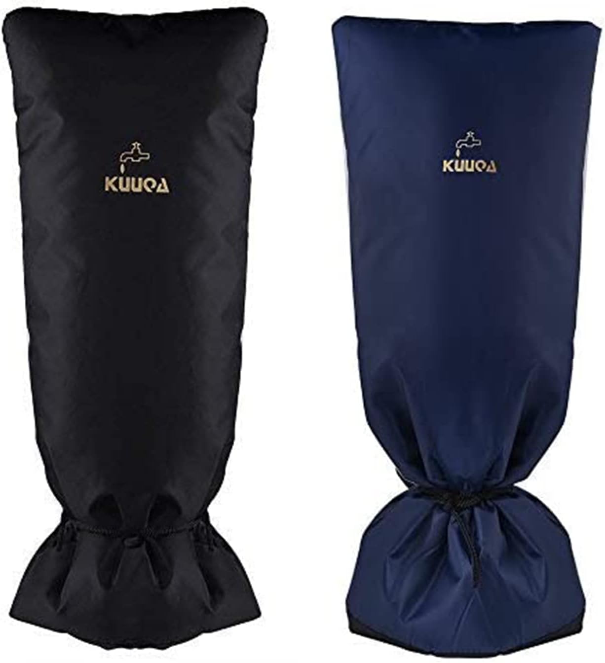 Kuuqa Large Size Black Outdoor Faucet Cover Bundle Deep Blue Large Size Winter Faucet Socks for Freeze Protection : Patio, Lawn & Garden
