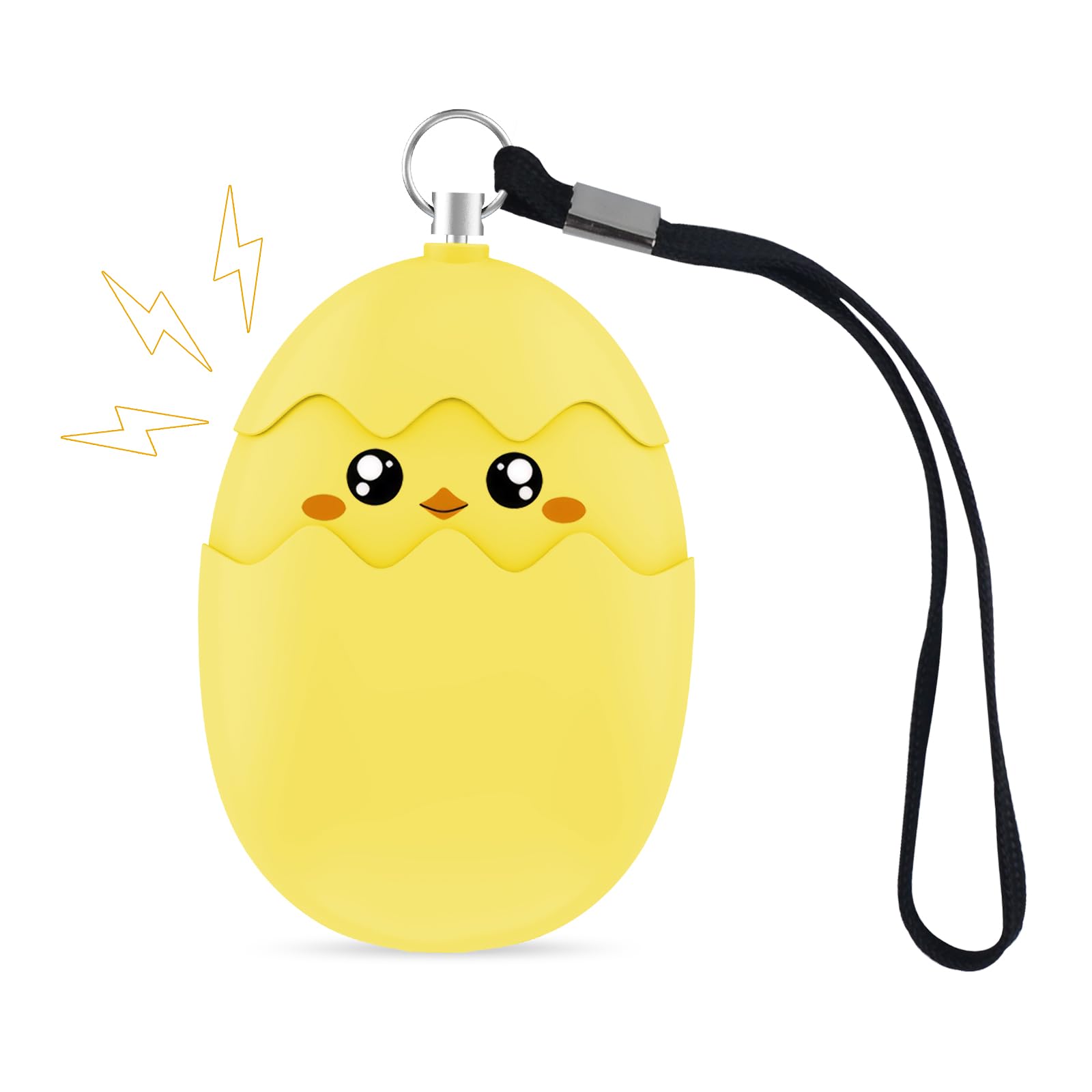 Ninonly Personal Alarma Emergencia con Luz LED - 130 dB - Llavero Alarma de Seguridad