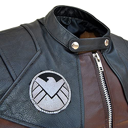 Mens Clint Barton Hawkeye Jeremy Renner Cosplay Costume Stylish Biker Black Faux Leather Vest3
