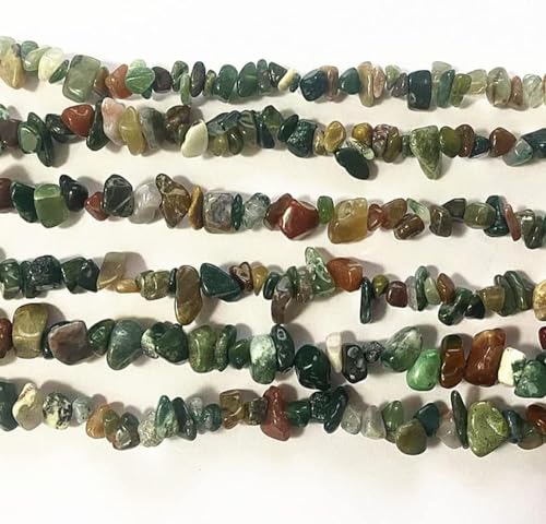 Image of 5-8mm Indian Agate Chips Natural Chip Stone Beads for Jewelry Making
