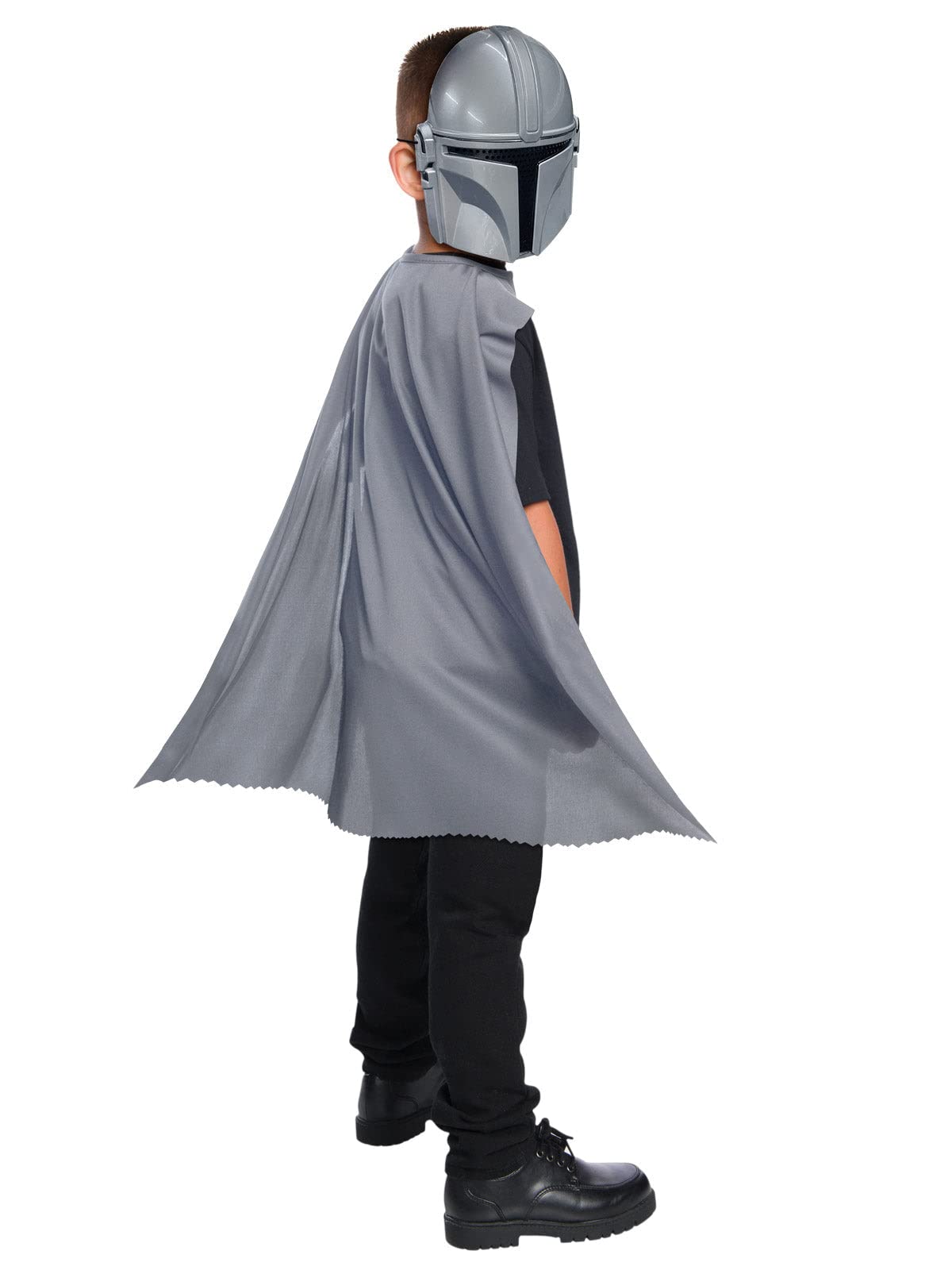 Rubies Ensemble Mandalorian pour garçons et filles, cape et masque, costume officiel de Star Wars pour carnaval, Noël, anniversaire, fêtes et Halloween.