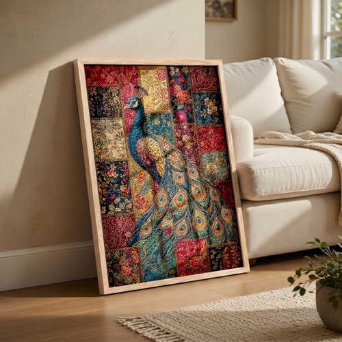 Image of kotart Traditional Art Wall Painting Home Decoration With Frame For Living Room Bed Room Hotel Wall Decor Digital Reprint Engineered Wood (14X20 inch)