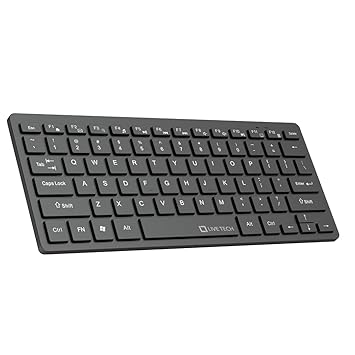Live Tech Cuppa Mini Chocolate USB Keyboard 78 Keys, Compact Design, Rubber Dome, 8 Million Keystroke Lifespan, 2.8M Cable, Lightweight & Portable