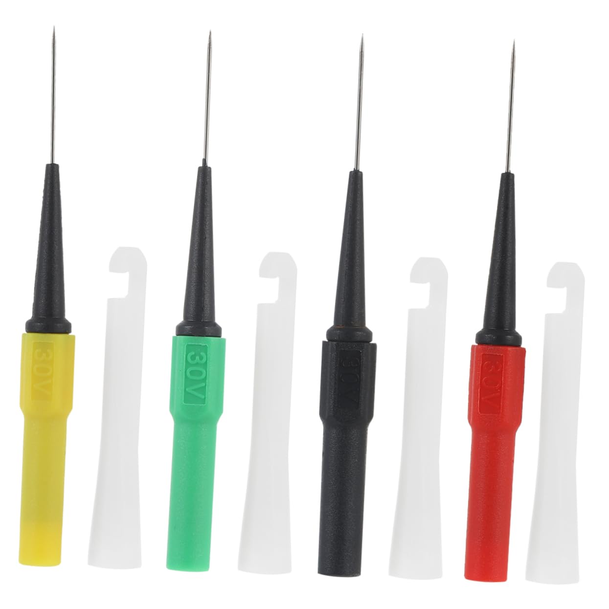 Tofficu 2 Set Perno Perforante Dell'isolamento Kit Sonda Posteriore Per Multimetro Sonda A Filo Mini Perforatore A Filo Kit Di Sonde Perforanti Black Plastica 4 Pezzi * 2