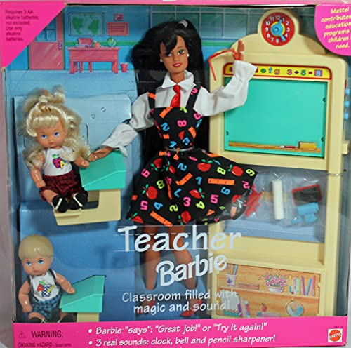 Barbie Teacher doll playset with real sonds and 2 students - 1995