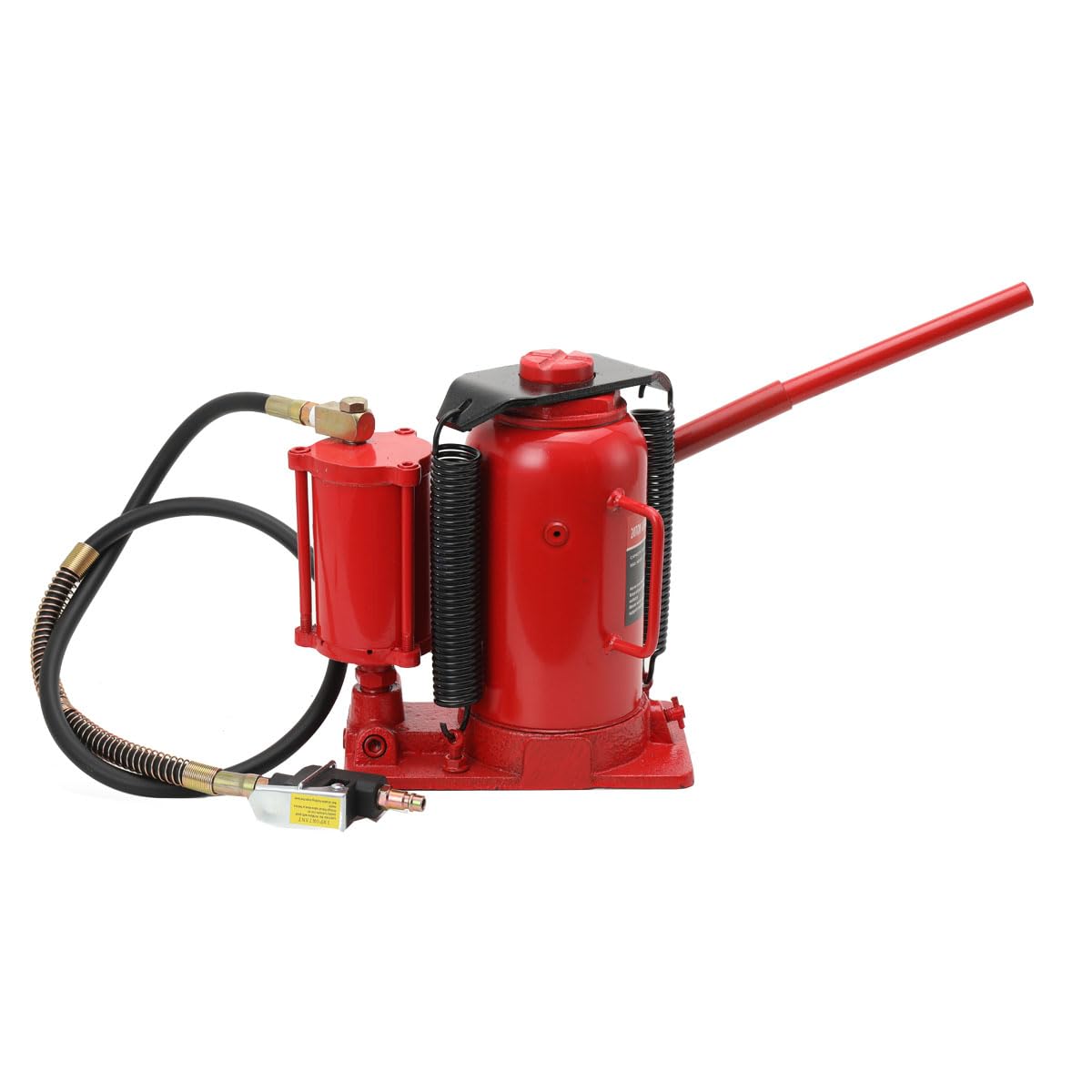 Cric per Auto 20T, Altezza 260-510 mm, Doppia Modalità Manuale/Pneumatica, Martinetto Idraulico Robusto, Cric Idraulico Compatto per Officine e Veicoli Pesanti