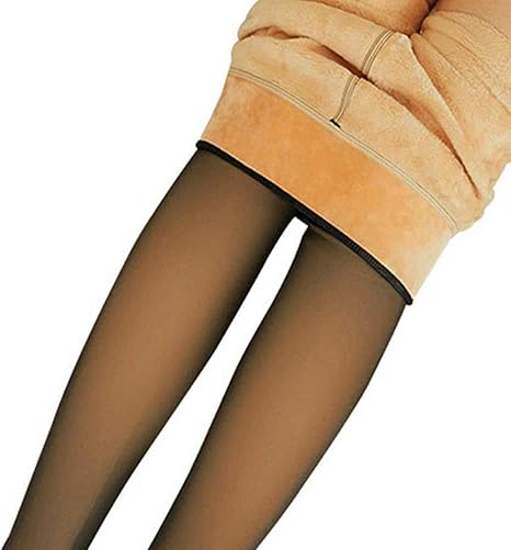 Fake translucent fleece tights uk Clearance