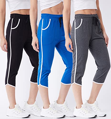Image of Modeve Women Cotton Blend Pack of 3 Track Pant
