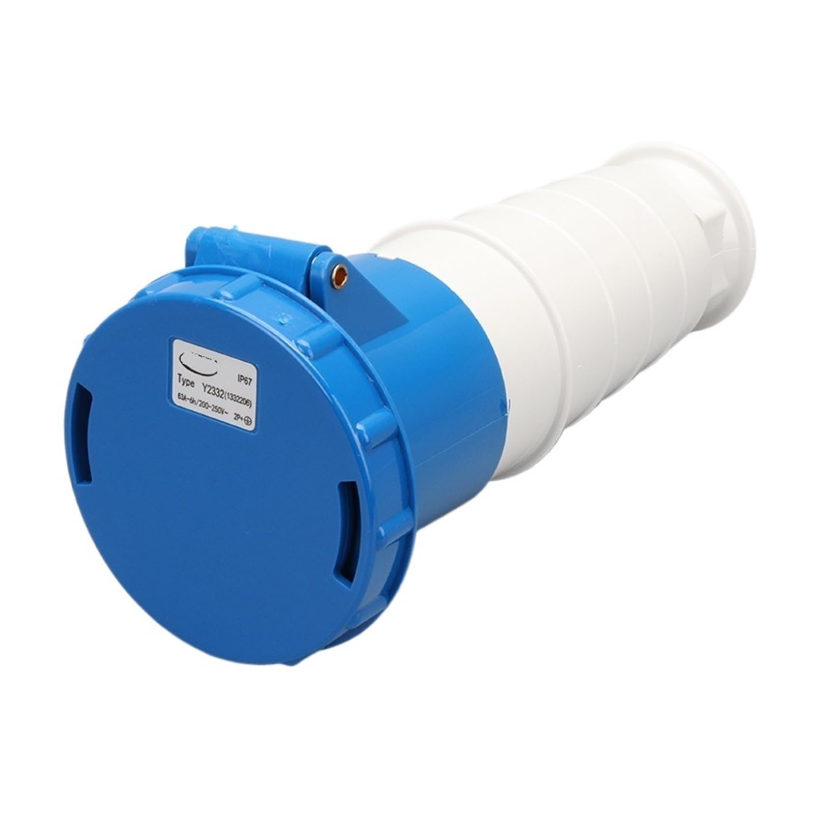 QAZXSEMUI 63A 3-core Connector Concealed Aviation Industry Plug Surface Mounted Socket(Surface mounted socket)