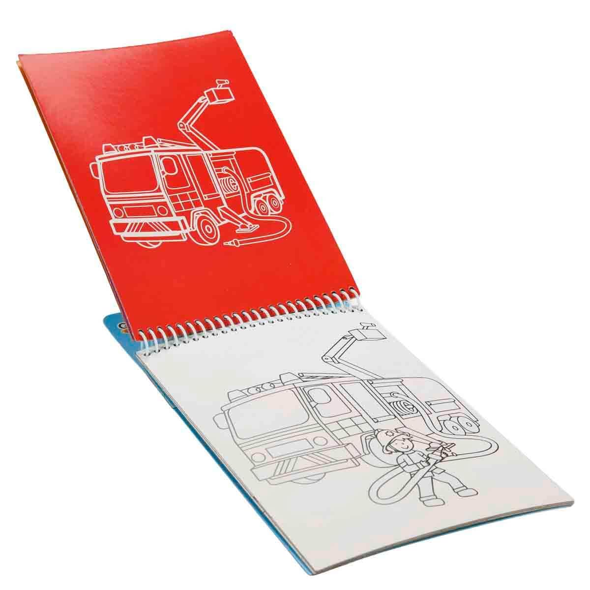 Galt Water Magic – Libro Para Colorear Con Agua De Vehículos – Reutilizable Y Sin Manchas – Incluye Bolígrafo De Agua – Ideal Para Viajes Y Regalos – A Partir De 3 Años