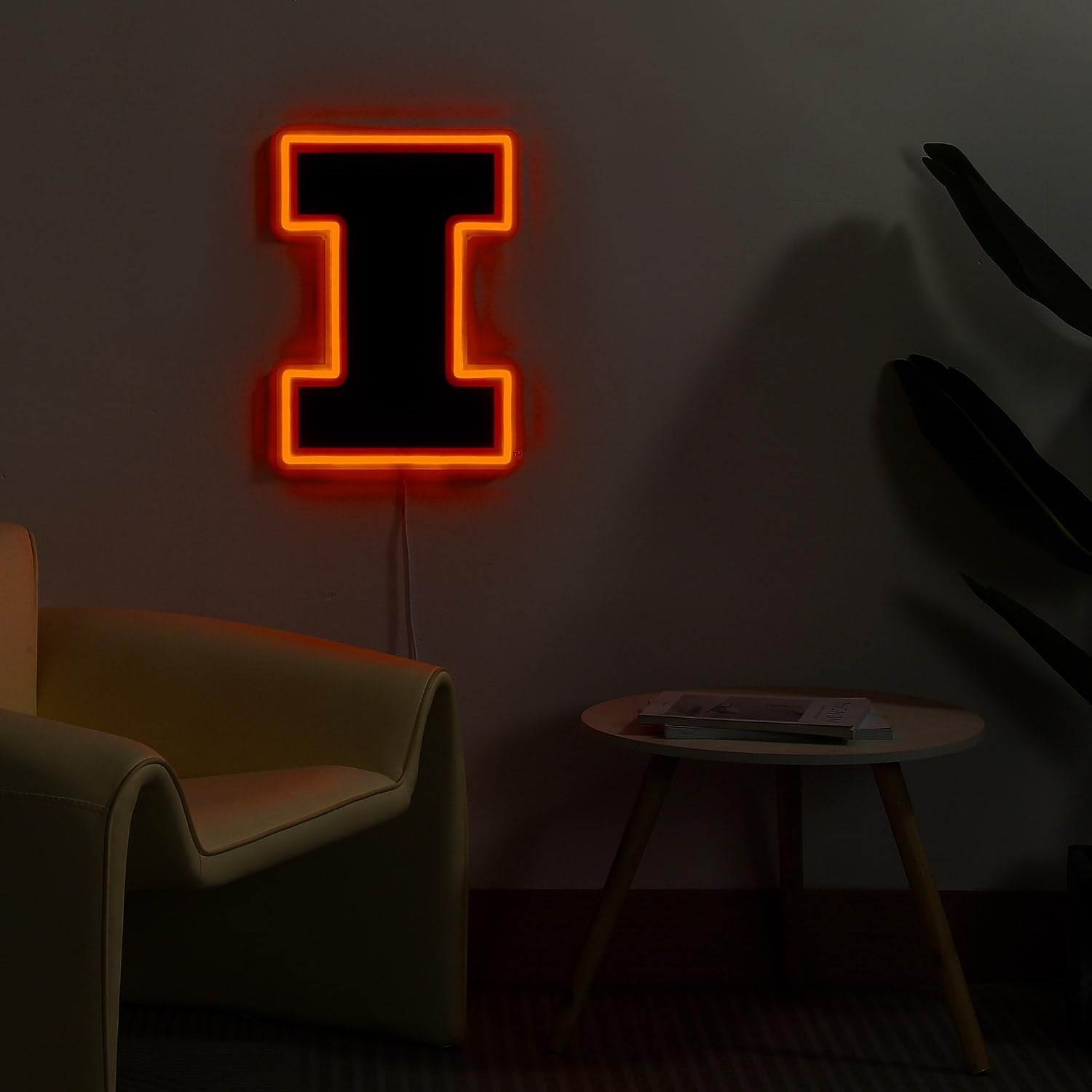 Saturday Neon Officially Licensed NCAA Illinois Fighting Illini LED Neon Sign, 15" x 10.92" - Perfect for Fans and Alumni