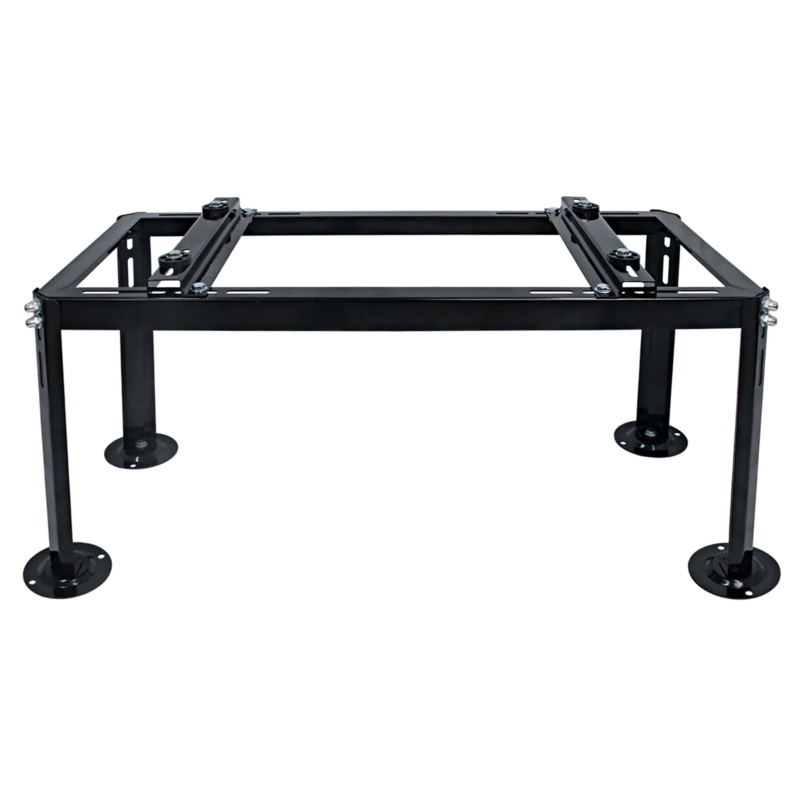Yarssihha Mini Split Ground Stand for 9000-36000 BTU Ductless Air Conditioners Heat Pumps, Heavy Duty Adjustable Condenser Stand, Black