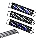 AQUANET LED Aquarium Light Color Adjustable 12" 20" 24" Fish Tank Light Marine FOWLR Blue and White (11"-16")