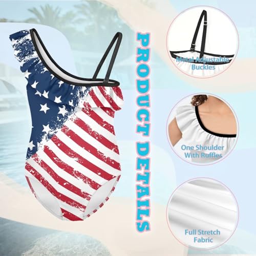 Image of Yzaoxia Girls One Piece Swimsuits Bathing Suit for Kids Swimwear 3-14Y