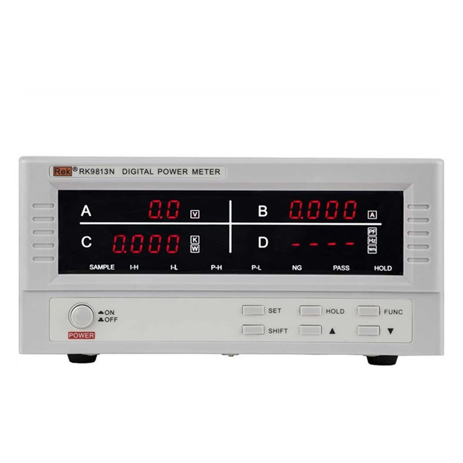 Miernik Cęgowy, Cyfrowy multimetr komputerowy RK9813N Cyfrowy parametr miernika miernika 2 tester 2 0A 600V Miernik mocy RK9813N AC Wat w mierniku mocy