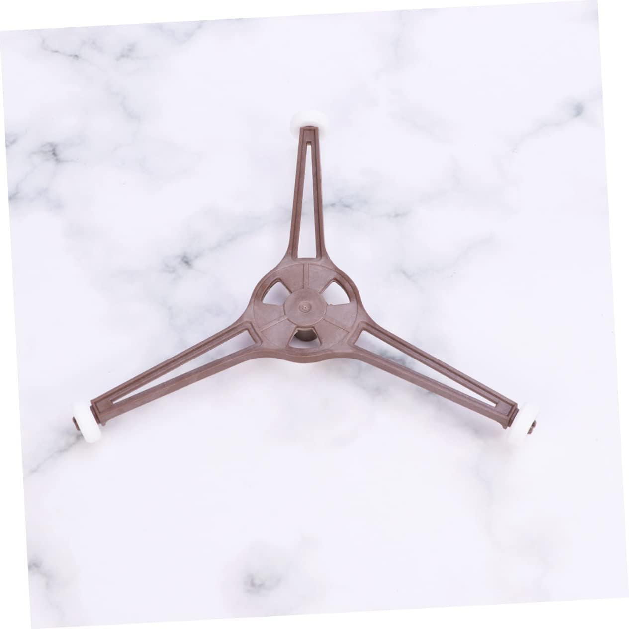 2pc Microwave Glass Turntable Support Bracket, Coffee Plastic