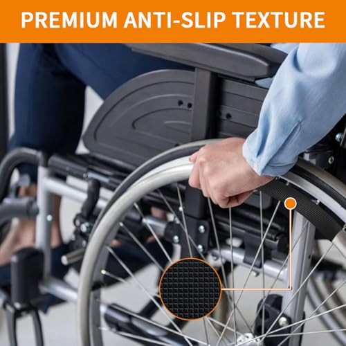 Image of Rubber Grip Tape, 4IN x 10FT Strong Adhesive Anti Slip Tape, Waterproof Heat Resistant Textured Surface for Enhanced Grip on Tools, Handlebars, Fitness Equipment & Slippery Handles (Black)
