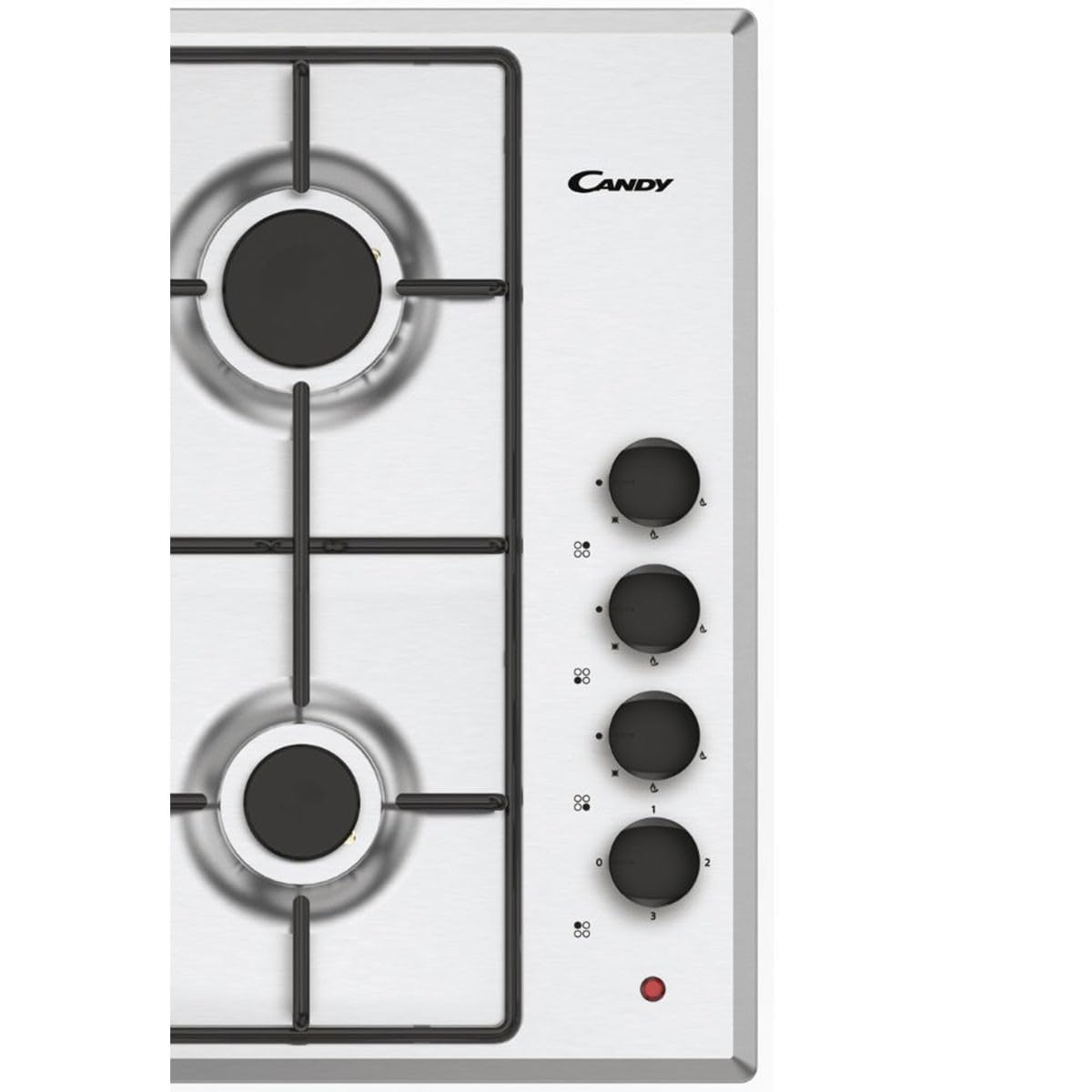 Plaque de cuisson au gaz Candy Cmgh31X/1 2900W Gris