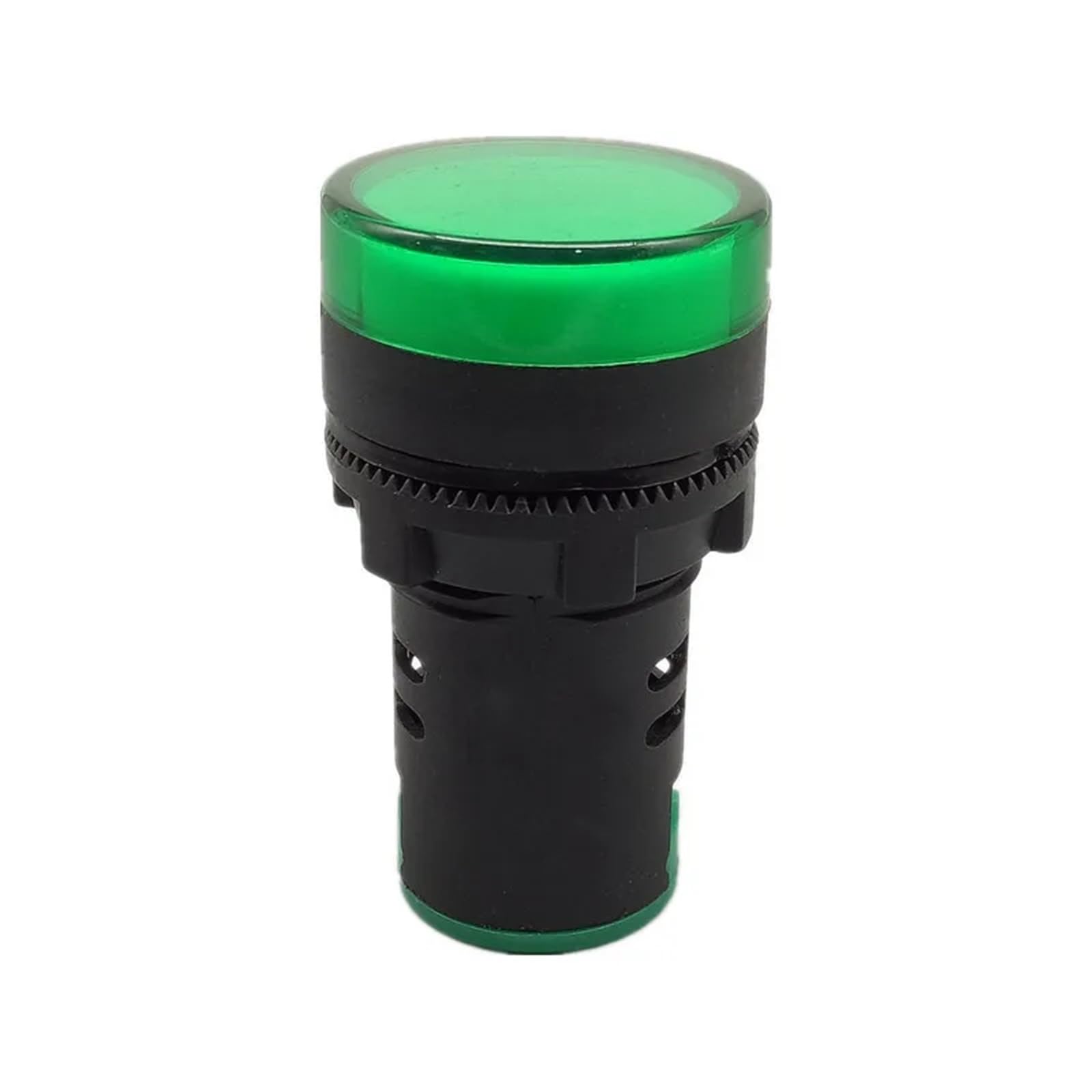 Indicador LED AD16-16C verde de 24V con alta visibilidad y bajo consumo para maquinas 7