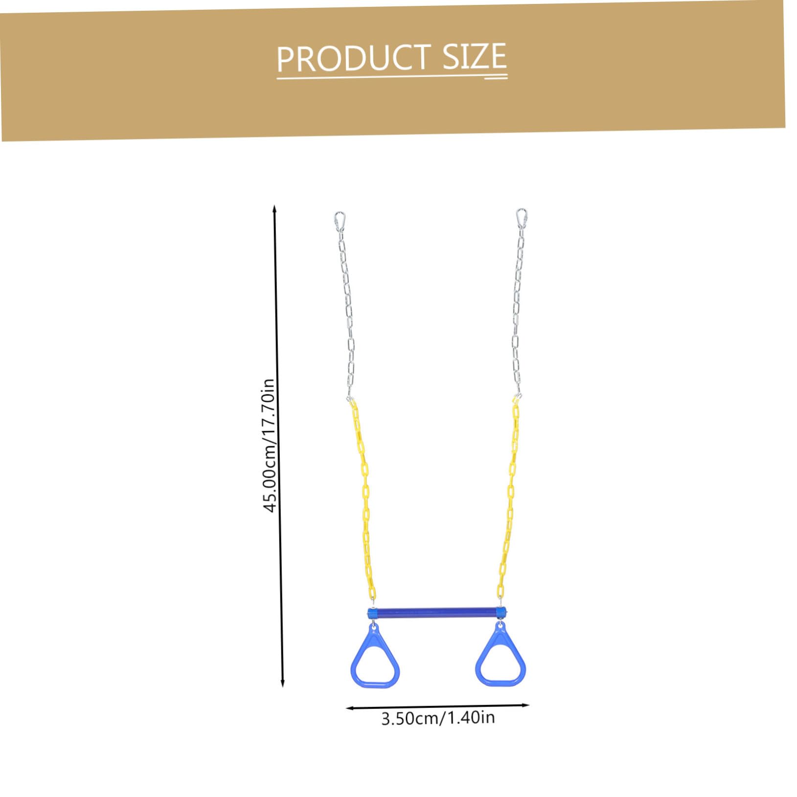 POPETPOP Gymnastic Swinging Ring 1pc Boys and Girls Fitness Flying Rings for Children Plastic Fitness Swing