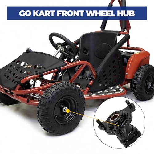 2 Stück Go Kart Quad Radnabe 20mm 17mm Gokart Radnabe Vorne Mit 3 Lagerschrauben, Gokart Radnabevorne Accessoires für 110cc 125cc 150cc 200cc ATV Quad Go Kart Bike