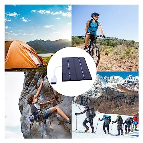 Cargador solar de teléfono móvil para camping panel portátil de 5W impermeable para baterías 5