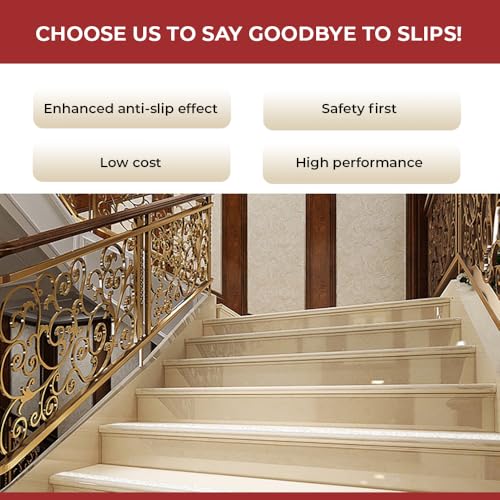 Image of Anti Slip Tape for Stairs | Strong Grip, Waterproof & Heavy Duty | Non-Skid Safety Tape for Home, Steps, Bathroom & Outdoor Floors | 50mm x 1 Meter (Trial Roll)
