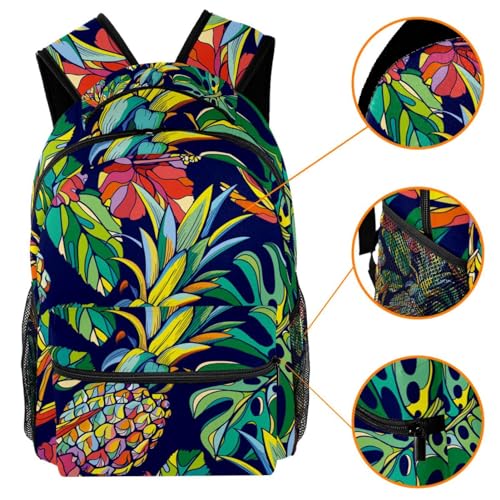 Sac à dos ordinateur portable ananas idéal pour les cours