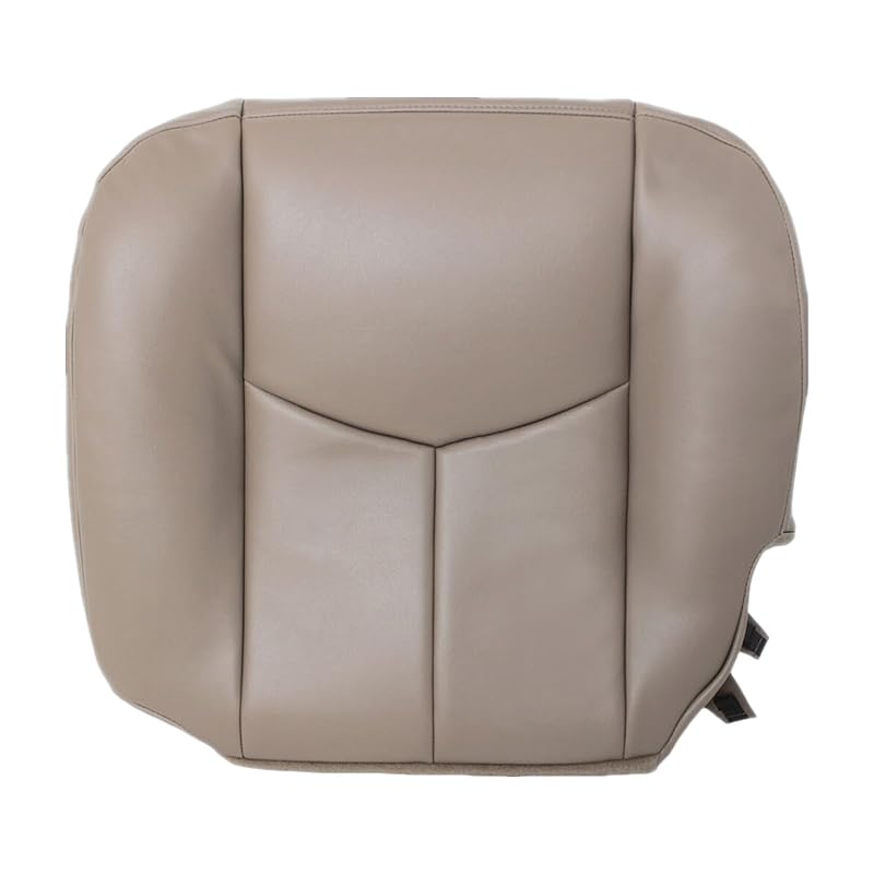 Capa de Reposição para Parte Inferior do Banco Dianteiro do Motorista SecosAutoparts Med Tan S25 compatível com Chevrolet Tahoe, Suburban, Silverado, Avalanche, GMC Sierra e Yukon 2003 a 2007
